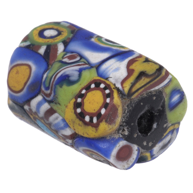 Antique Multimurrine Millefiori Venetian Mosaic Glass Trade Bead - African Trade Bead