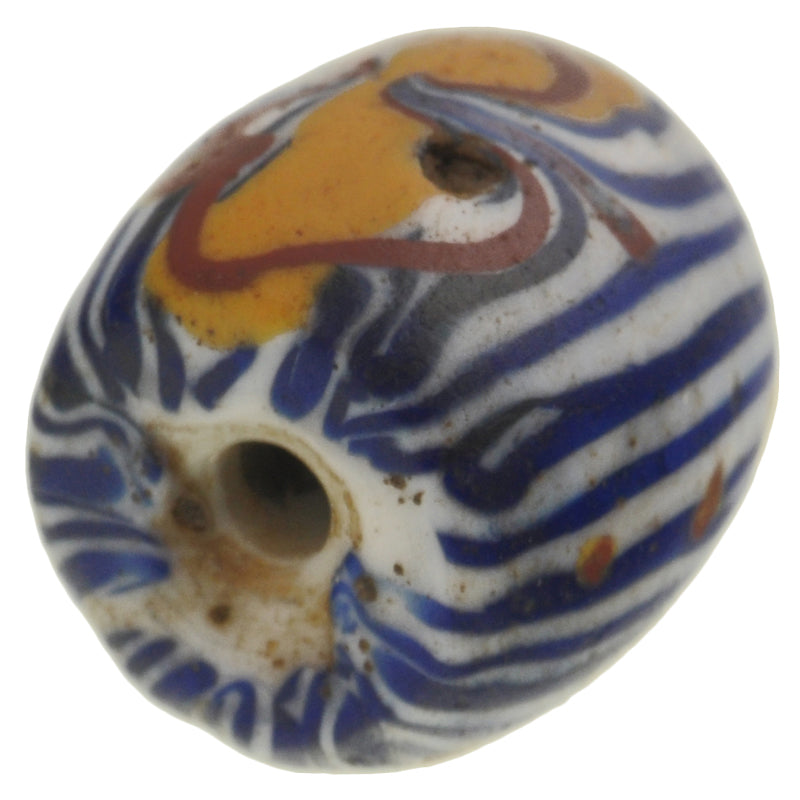 Rare Antique Oval Fancy Venetian Lampwork Bead – African Trade Bead