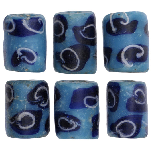 Antique Blue Fancy Venetian Lampwork Glass Trade Beads – African Trade