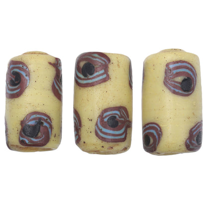 Antique Venetian Eye Fancy Wound Glass Trade Beads - African Trade Beads