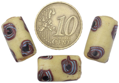 Antique Venetian Eye Fancy Wound Glass Trade Beads - African Trade Beads