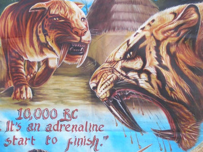 10000 BC MOVIE POSTER HAND PAINTED IN GHANA FOR THE LOCAL CINEMA