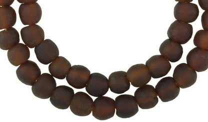 African beads recycled glass powder handmade Krobo African trade translucent - Tribalgh