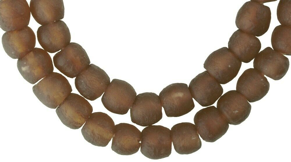 African trade beads powder glass recycled Krobo handmade ethnic jewelry Ghana - Tribalgh