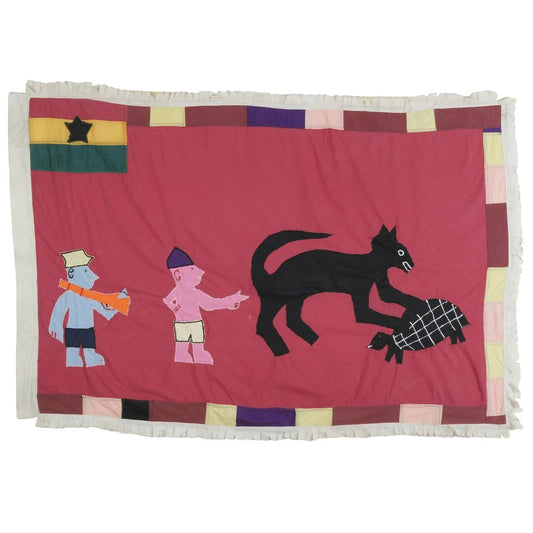 Fante Asafo Flag Frankaa Fanti War Ghana African Applique Art - Tribalgh