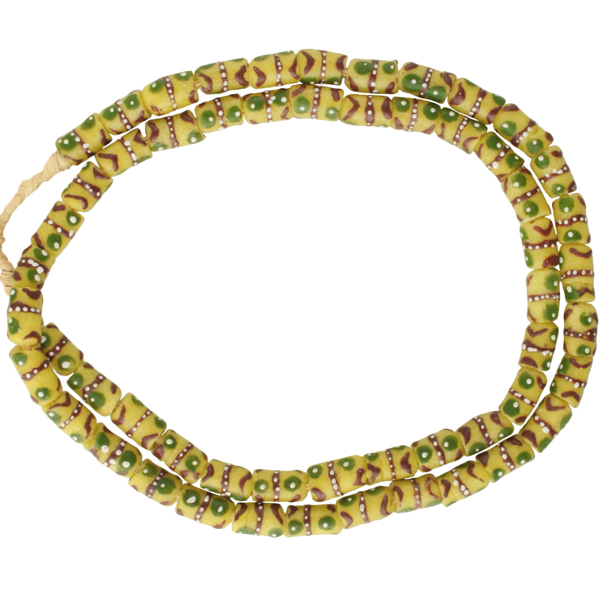 Beautiful African Trade Beads - Fancy Krobo Recycled Glass Beads