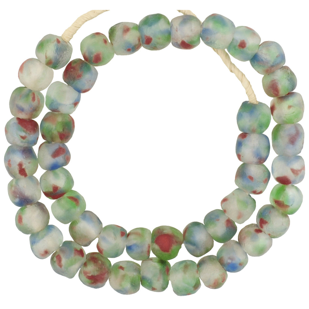 Translucent Recycled Bottle Glass Beads – African Trade Beads