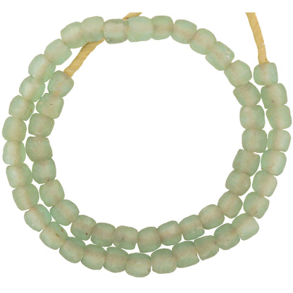 Translucent Bottle Glass Beads - African Trade Beads from Ghana