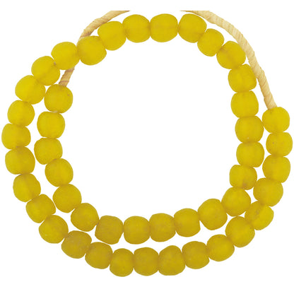 Translucent Powder Glass Krobo Beads - African Trade Beads