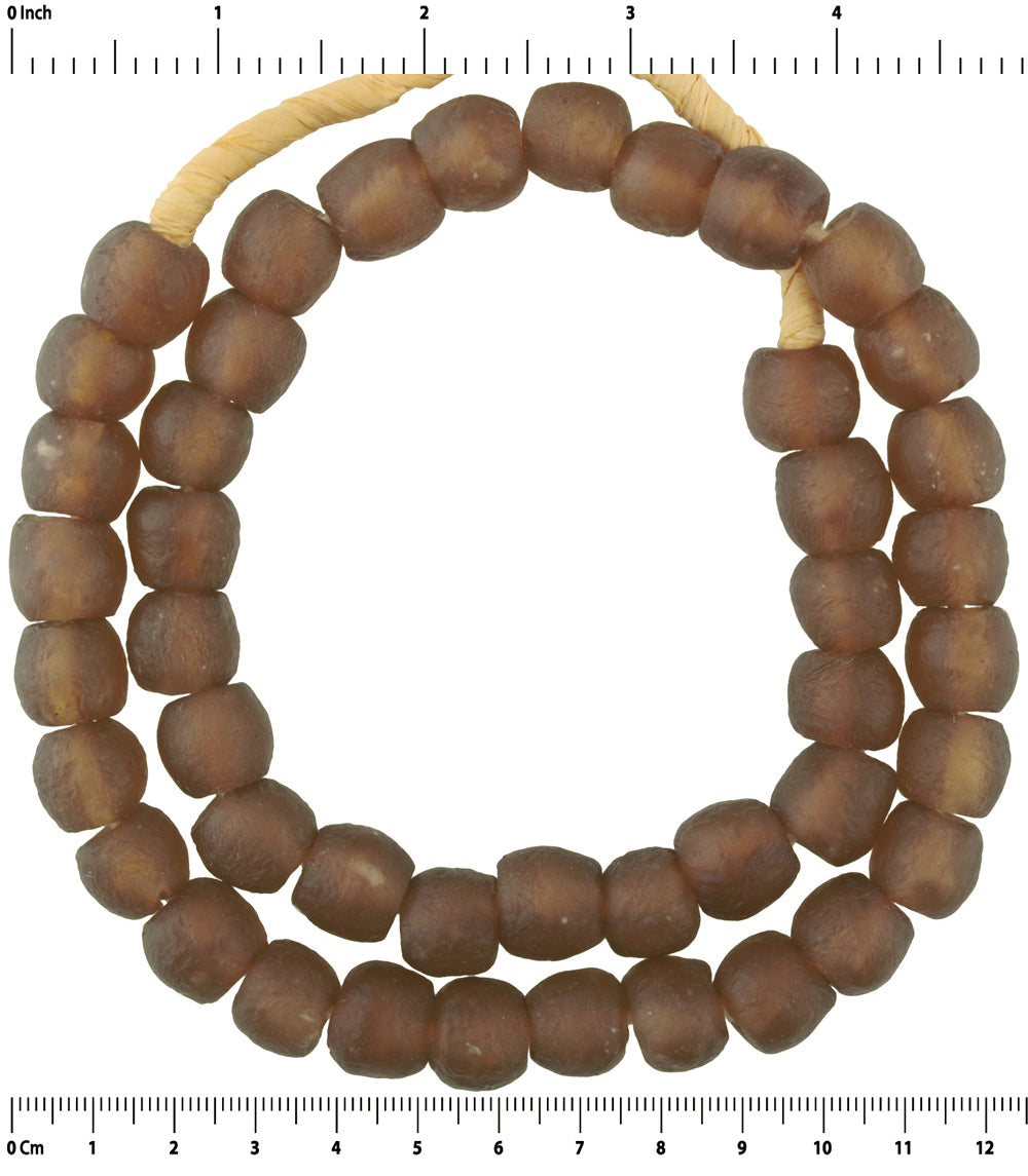 African trade beads powder glass recycled Krobo handmade ethnic jewelry Ghana - Tribalgh