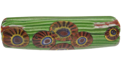 Rare Elbow Millefiori Venetian Mosaic Glass Trade Bead SB-23448