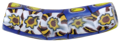 Rare Old Elbow Millefiori Venetian Mosaic Glass Bead African trade SB-25581